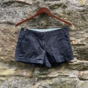 J. Crew Black Chino Shorts Size 2